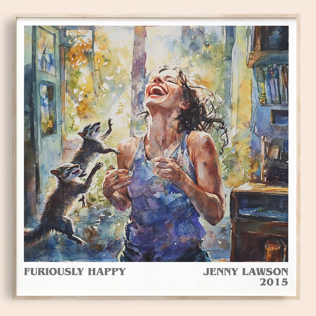 Furiously Happy Literary Art Print by Jenny Lawson