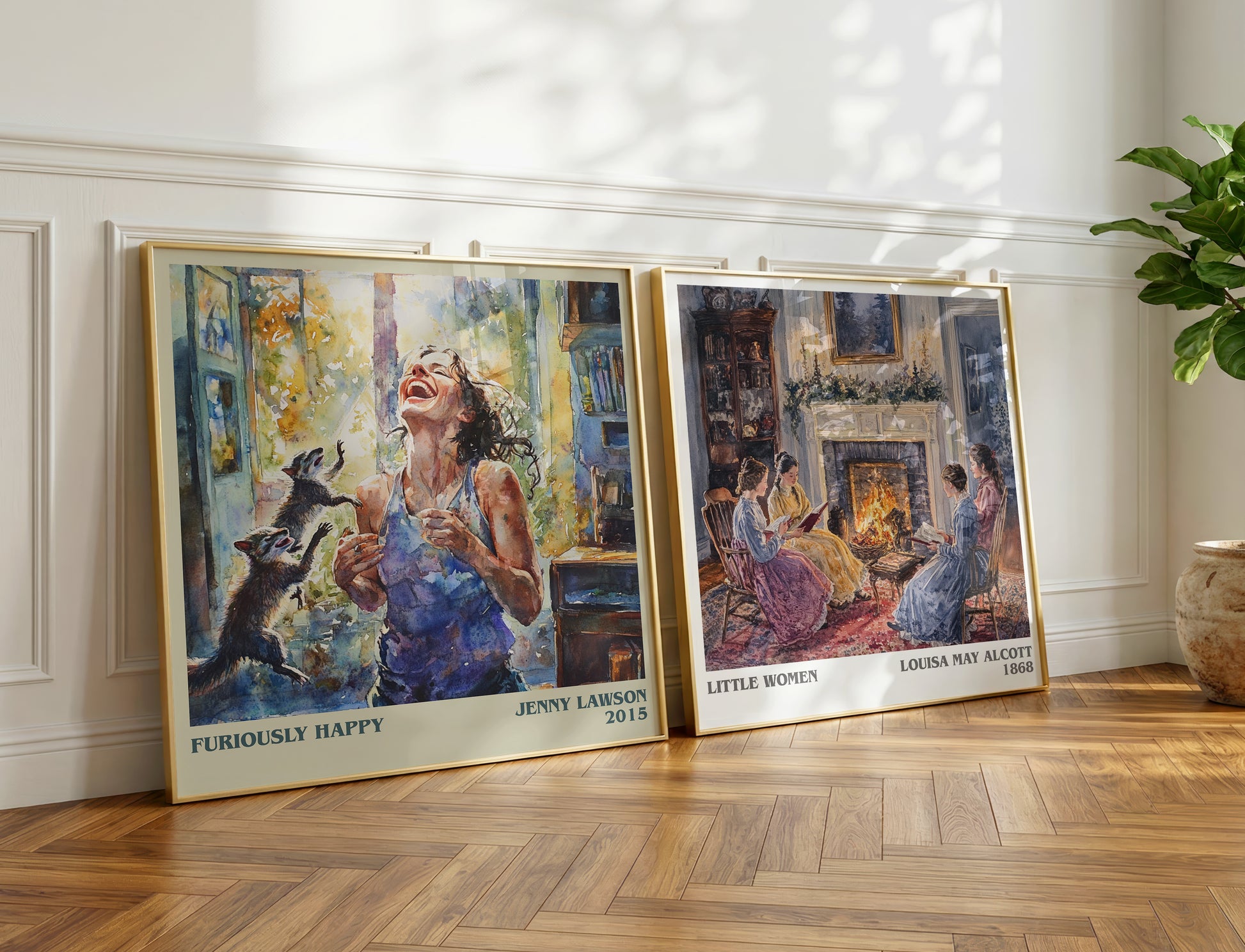 Furiously Happy book poster packaging – museum-quality print rolled in protective tube