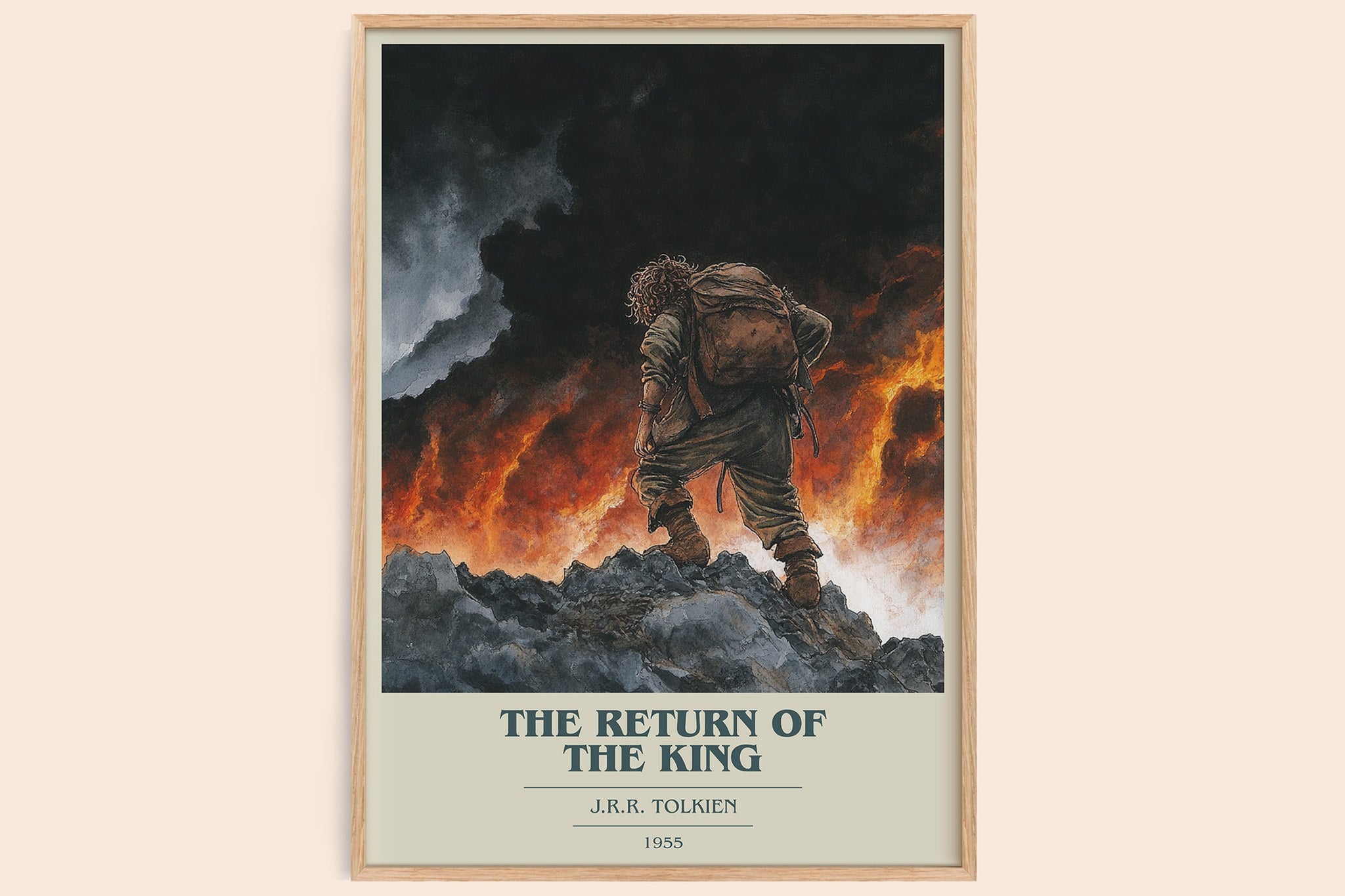 The Return Of The King Book Cover Poster by J.R.R. Tolkien