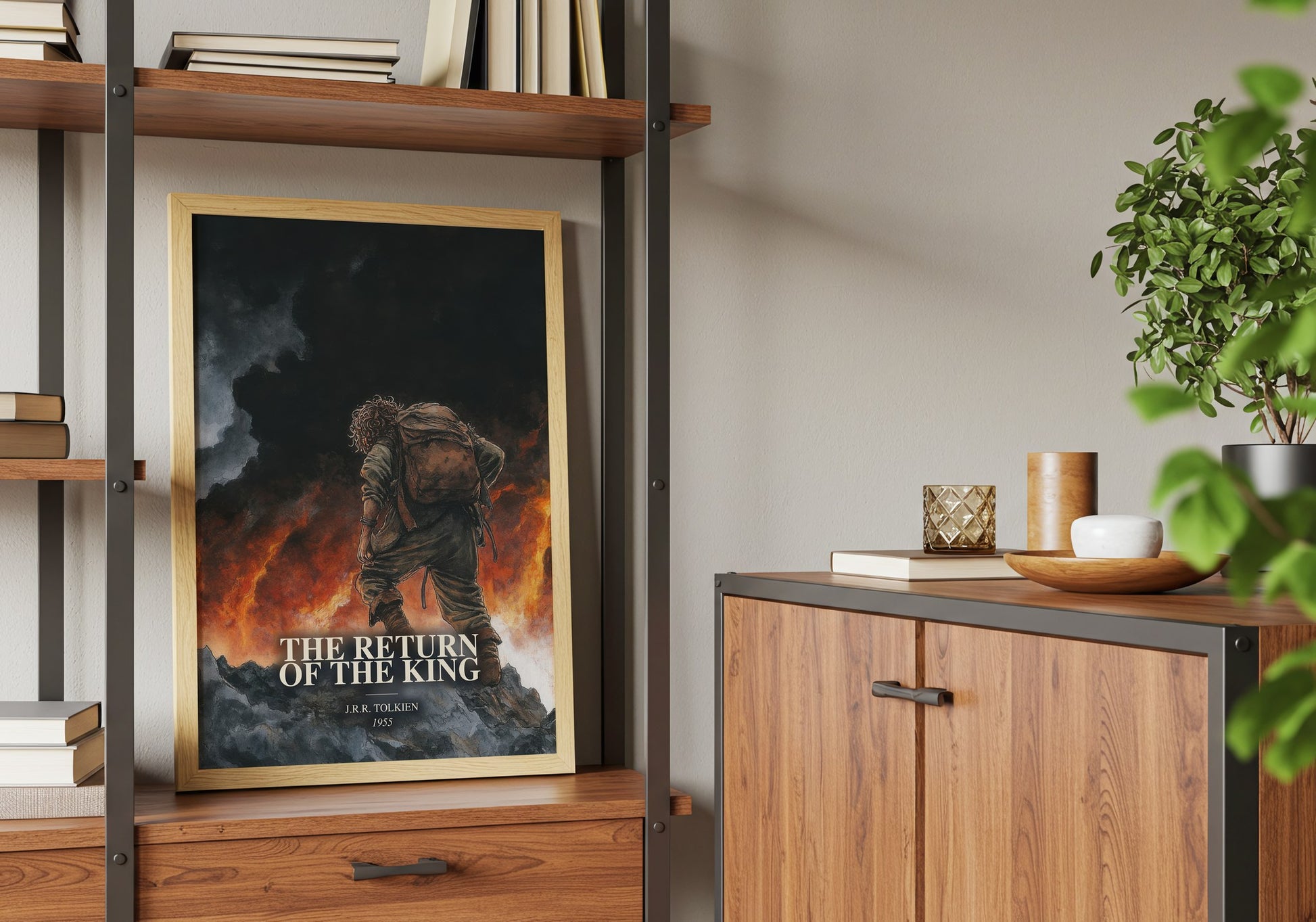The Return Of The King book watercolour illustration paper finish options – matte satin gloss