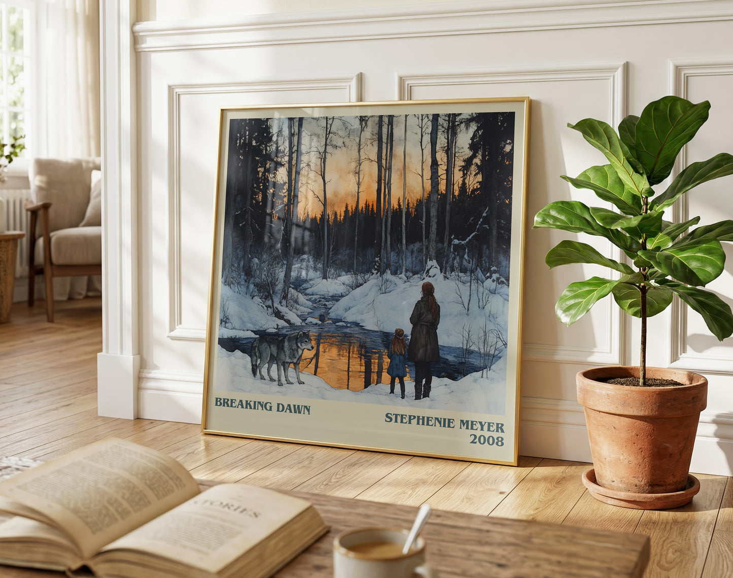 Breaking Dawn literary poster paired in gallery wall – literary art prints