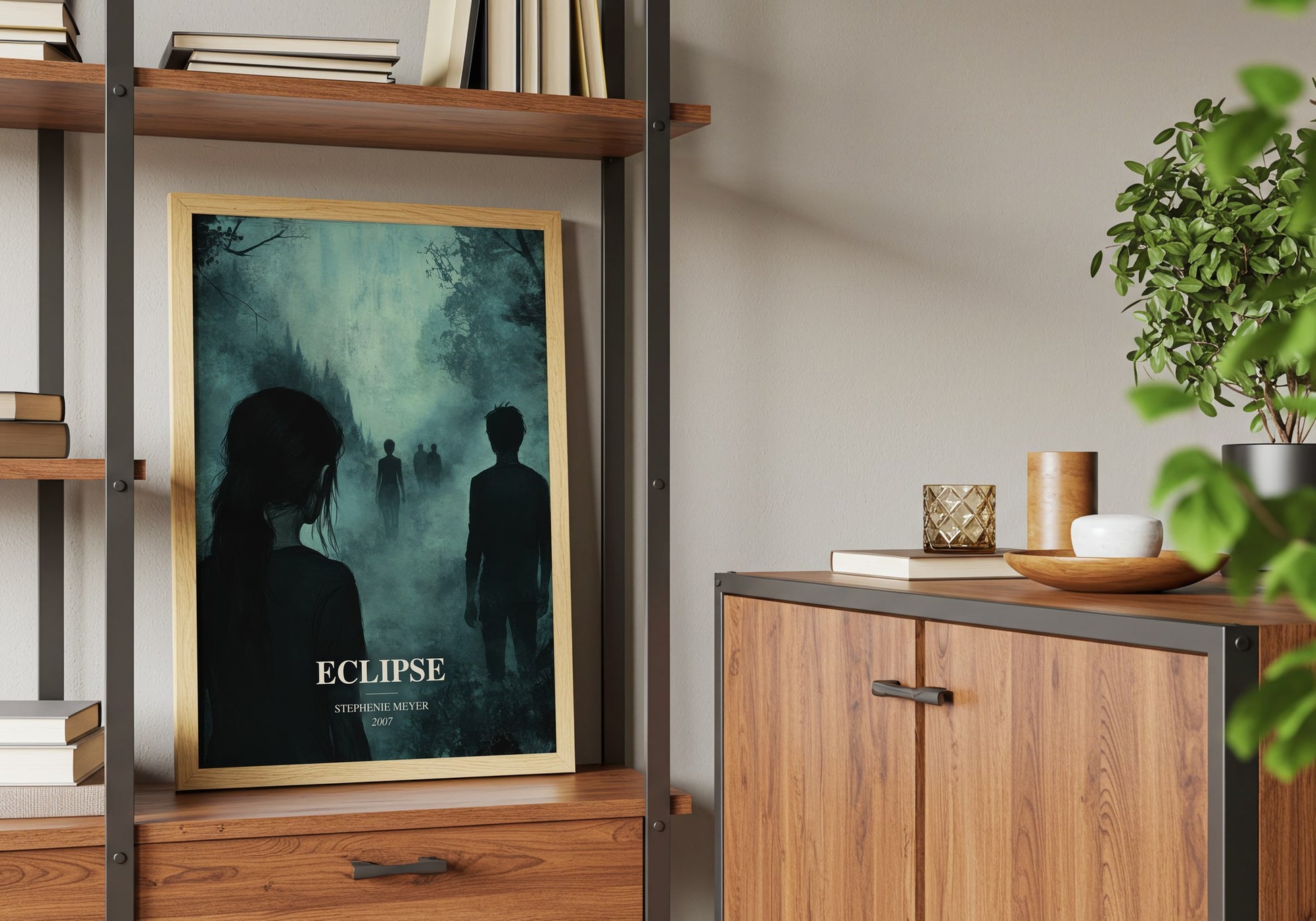 Eclipse book watercolour illustration paper finish options – matte satin gloss