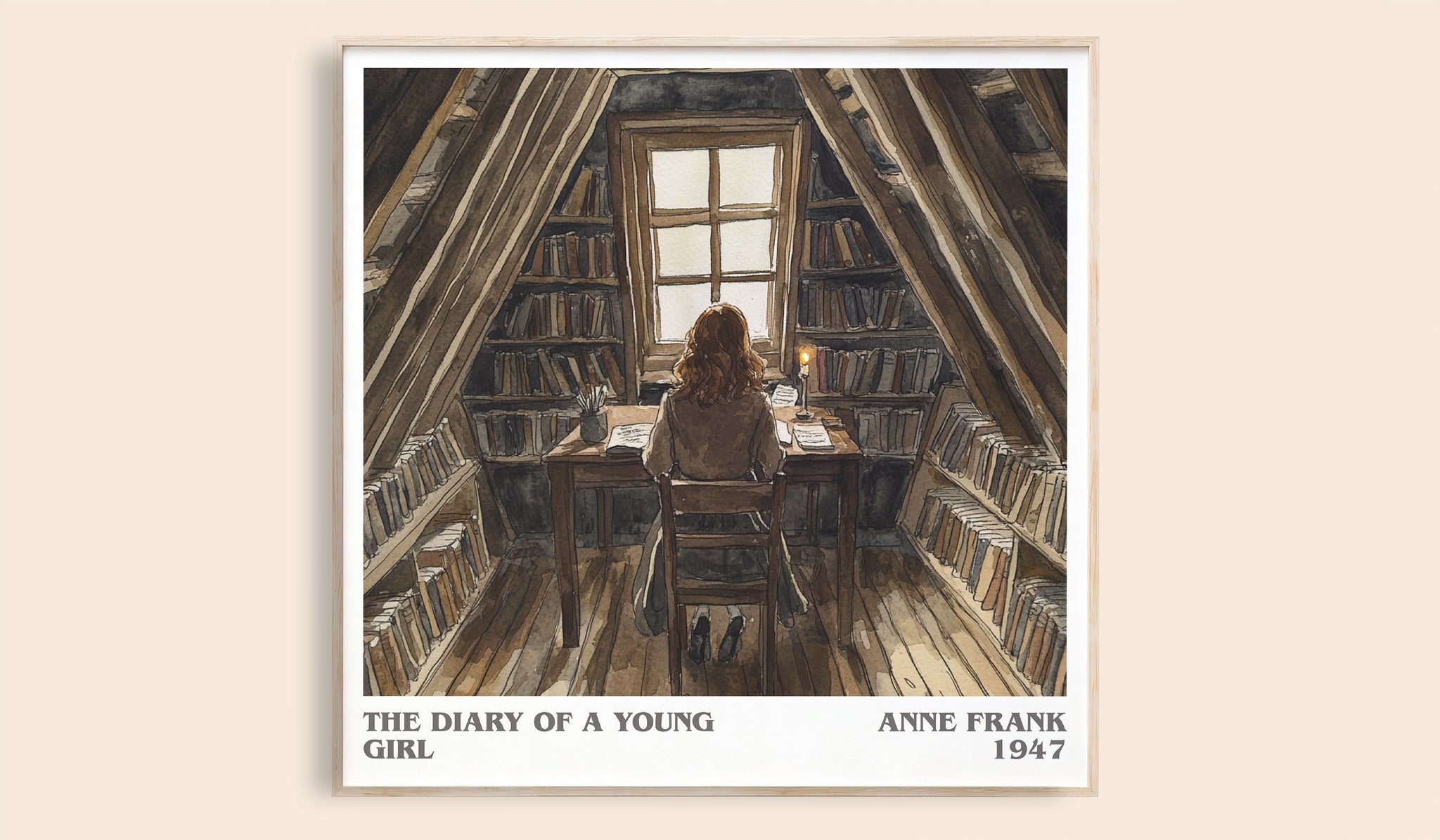The Diary Of A Young Girl Literary Art Print by Anne Frank