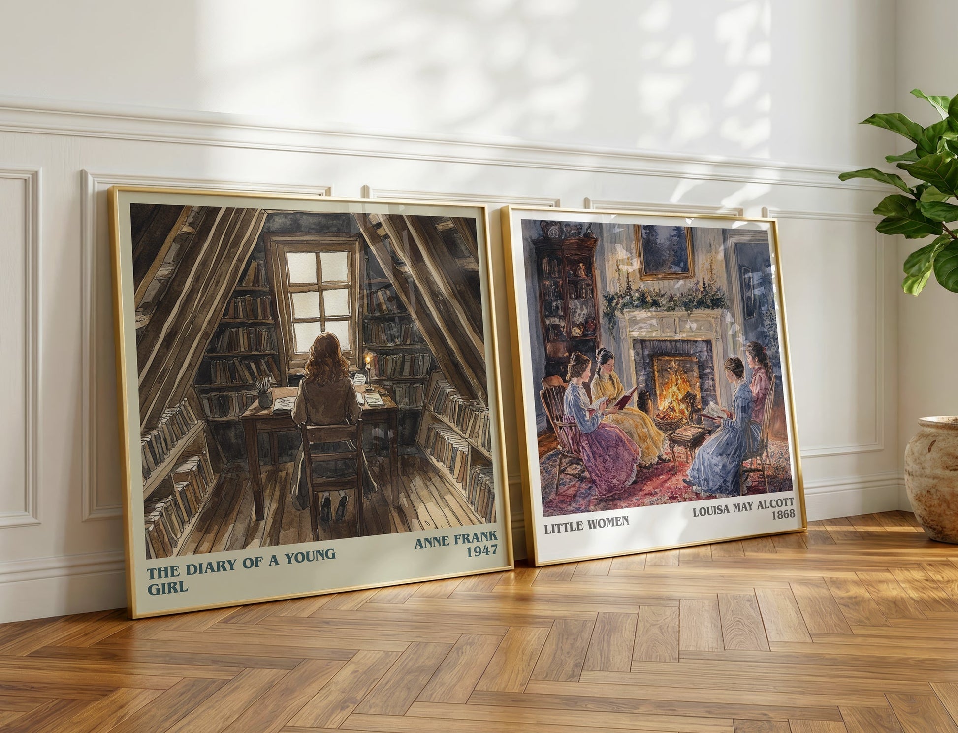 The Diary Of A Young Girl book poster packaging – museum-quality print rolled in protective tube