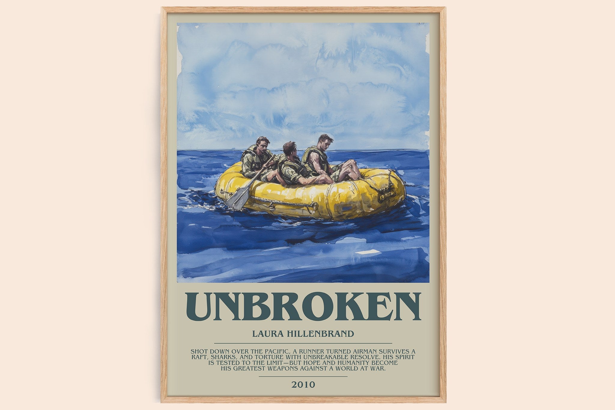 Unbroken Bookish Wall Art by Laura Hillenbrand
