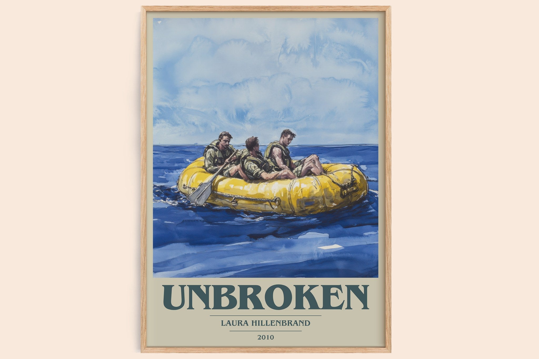 Unbroken Book Cover Poster by Laura Hillenbrand
