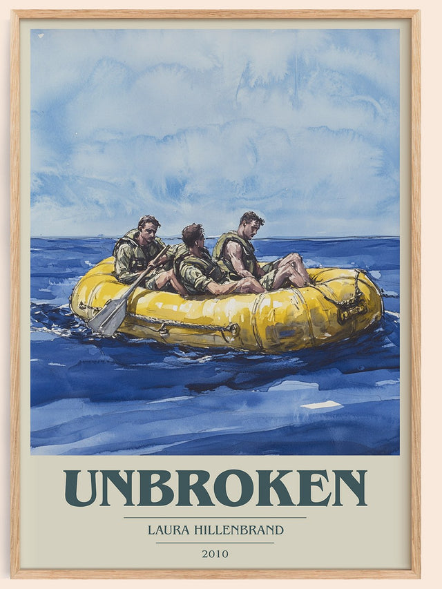Unbroken Book Cover Poster by Laura Hillenbrand