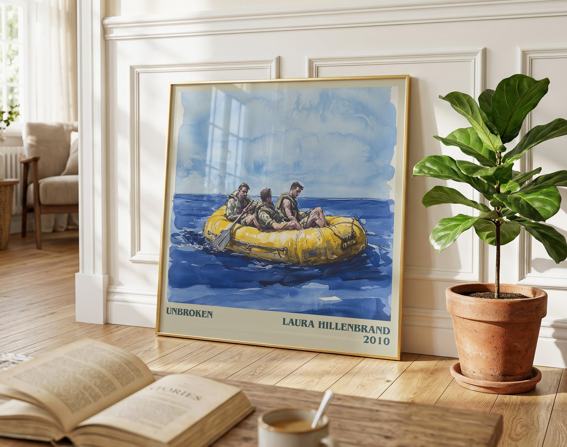 Unbroken literary poster paired in gallery wall – literary art prints