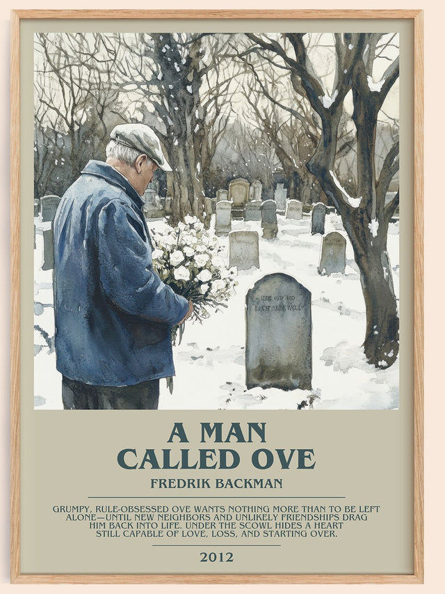 A Man Called Ove Bookish Wall Art by Fredrik Backman
