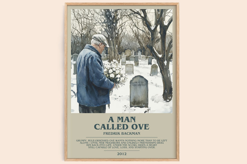 A Man Called Ove Bookish Wall Art by Fredrik Backman (Modern style)