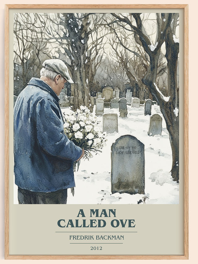 A Man Called Ove Book Cover Poster by Fredrik Backman