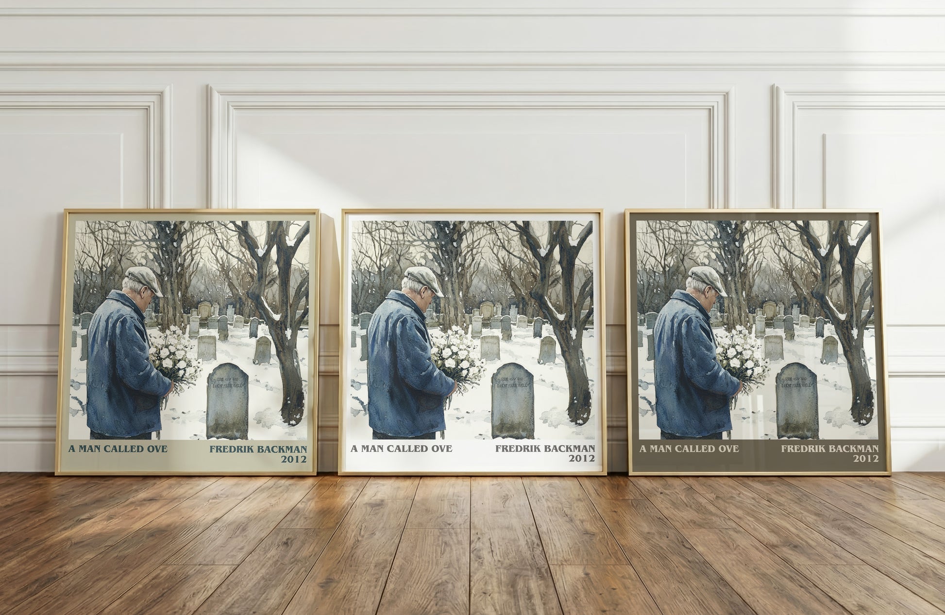 A Man Called Ove literary print framed by window – literary home decor