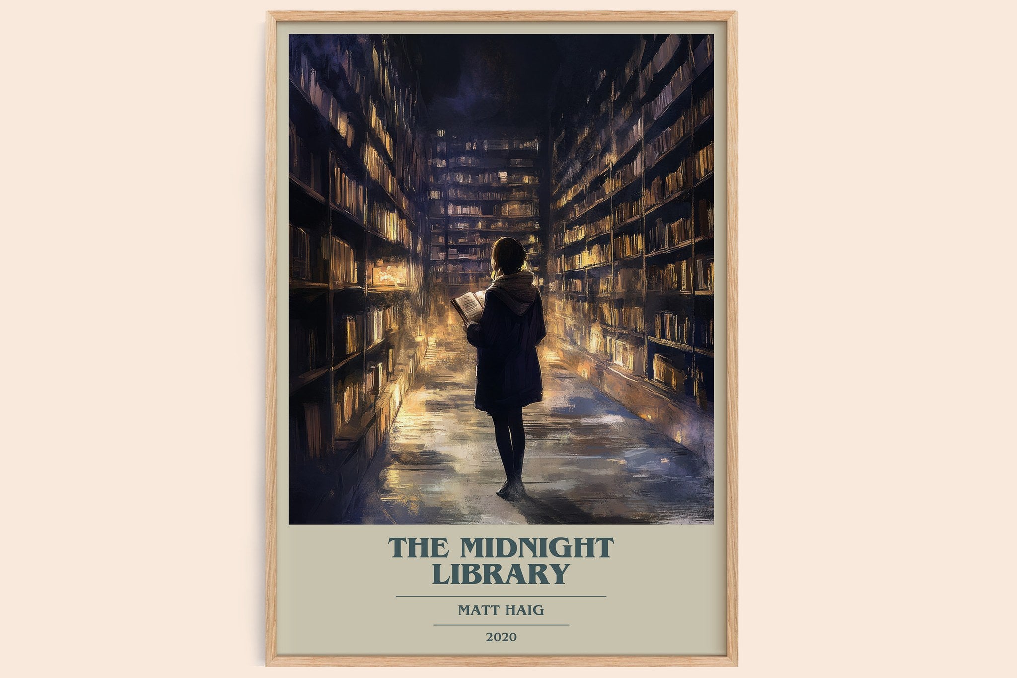 The Midnight Library Book Cover Poster by Matt Haig