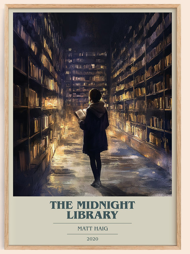 The Midnight Library Book Cover Poster by Matt Haig