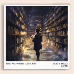 The Midnight Library Literary Art Print by Matt Haig