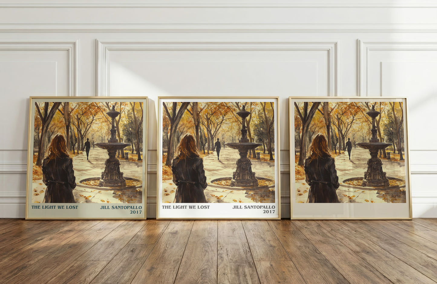 The Light We Lost literary print framed by window – literary home decor