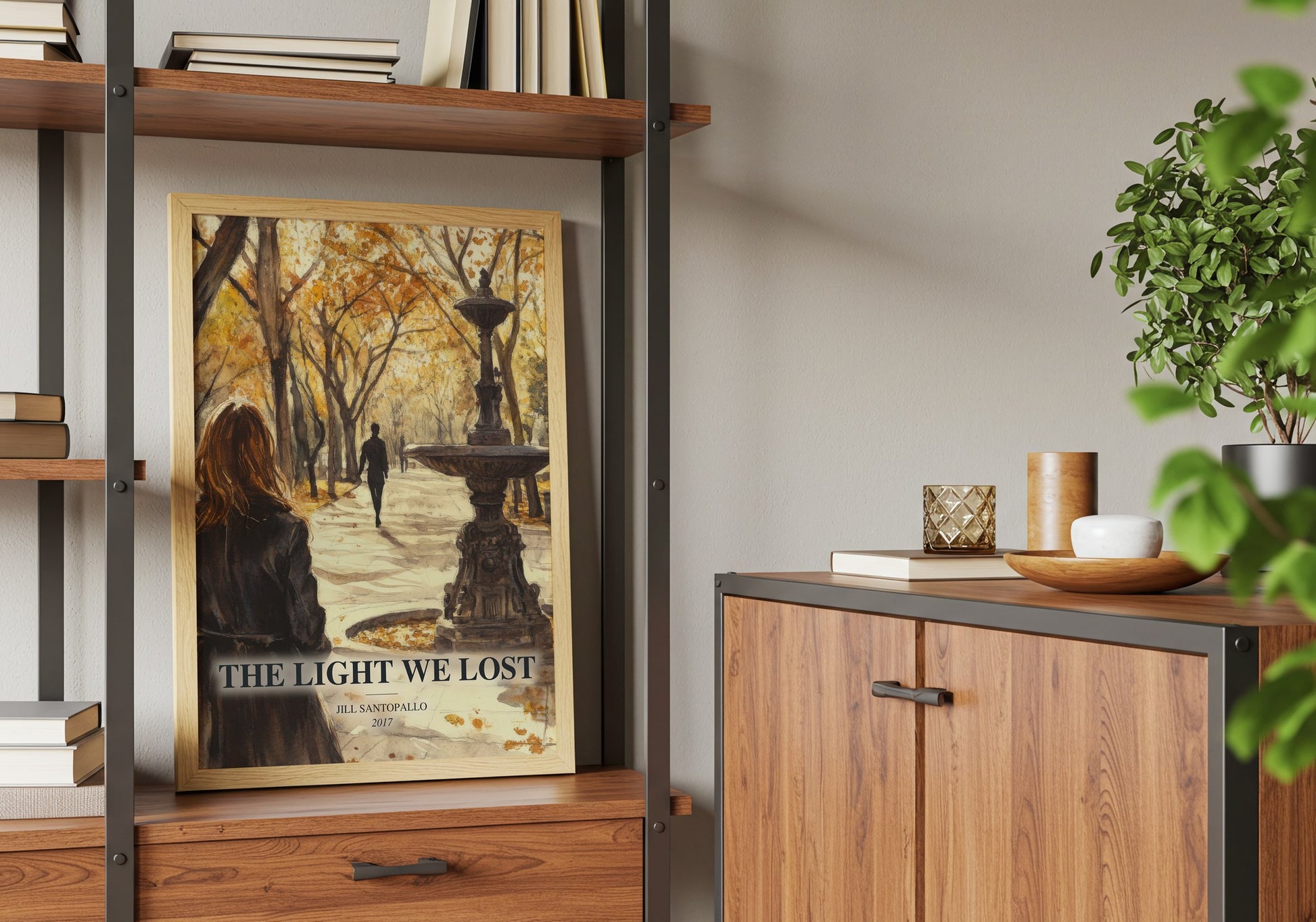The Light We Lost book watercolour illustration paper finish options – matte satin gloss