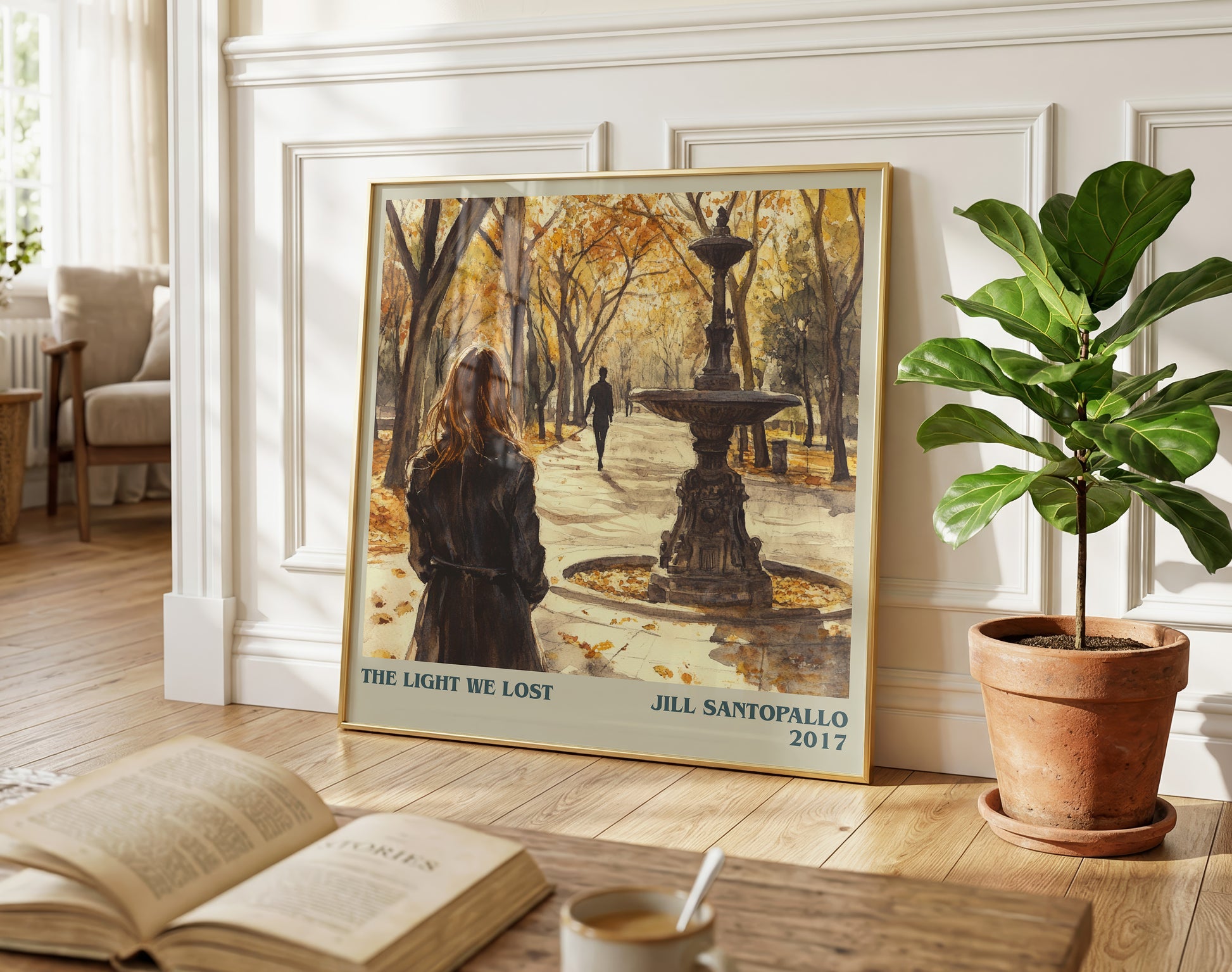 The Light We Lost literary poster paired in gallery wall – literary art prints