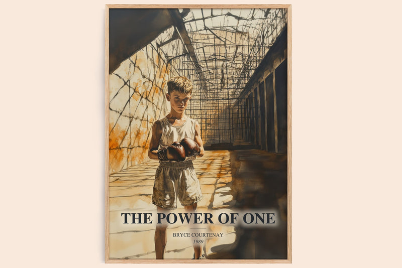 The Power Of One Book Watercolour Illustration by Bryce Courtenay (Edge style)