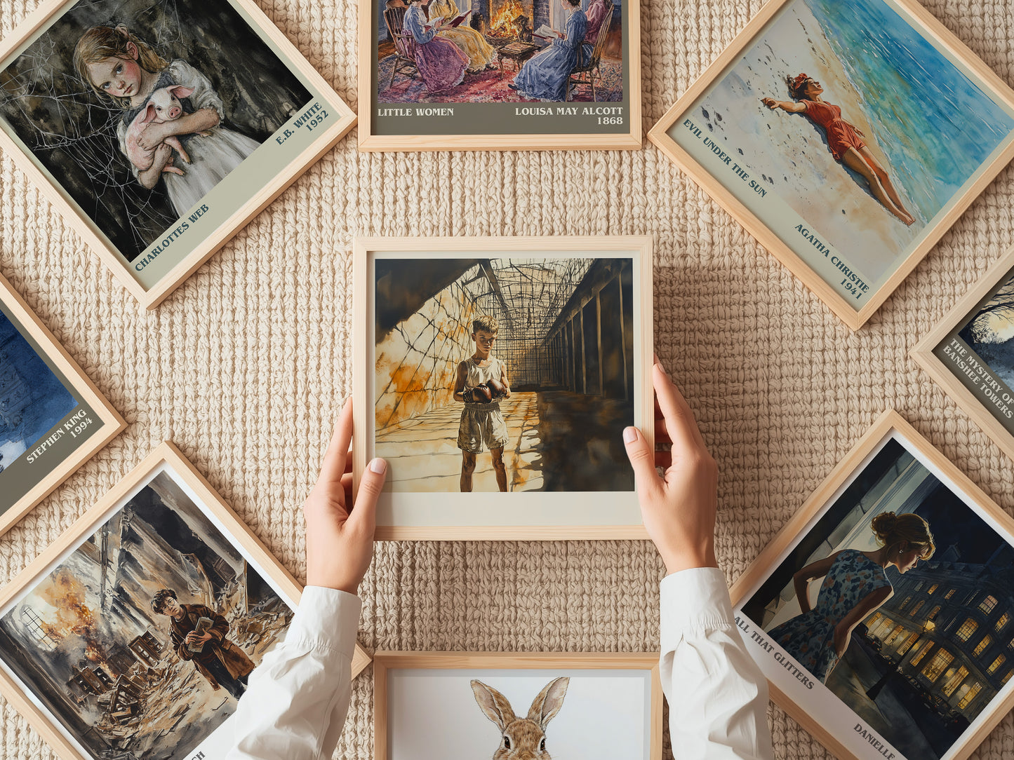 The Power of One literary print on bookshelf – Bryce Courtenay fan gift