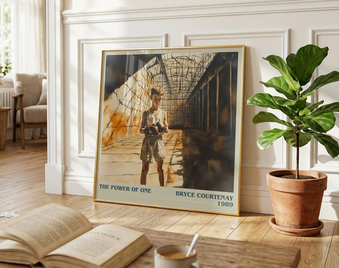 The Power of One literary poster paired in gallery wall – literary art prints