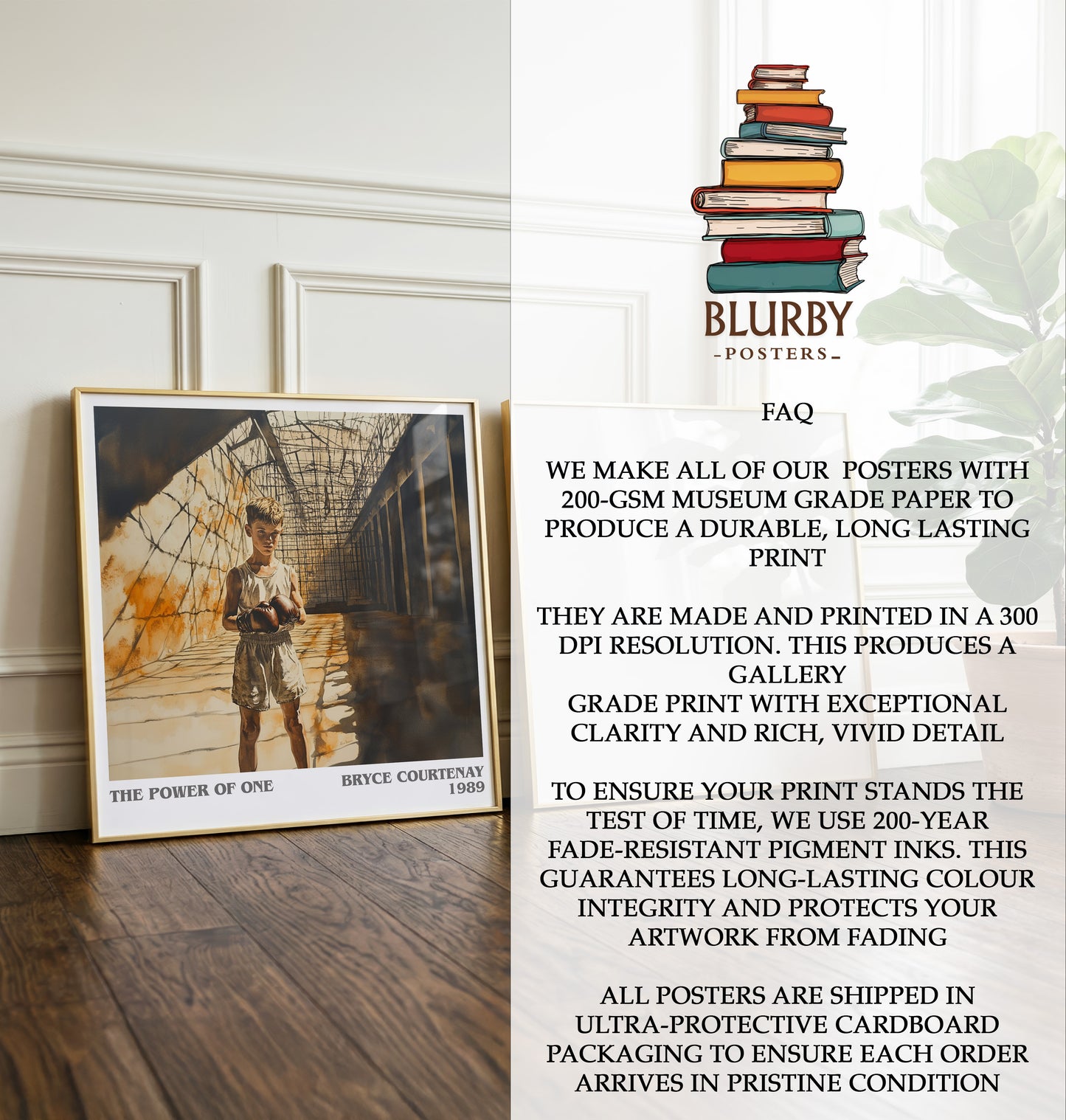 The Power of One Literary Art Print by Bryce Courtenay