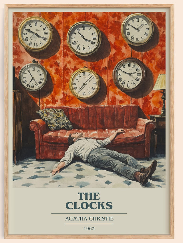 The Clocks Book Cover Poster by Agatha Christie