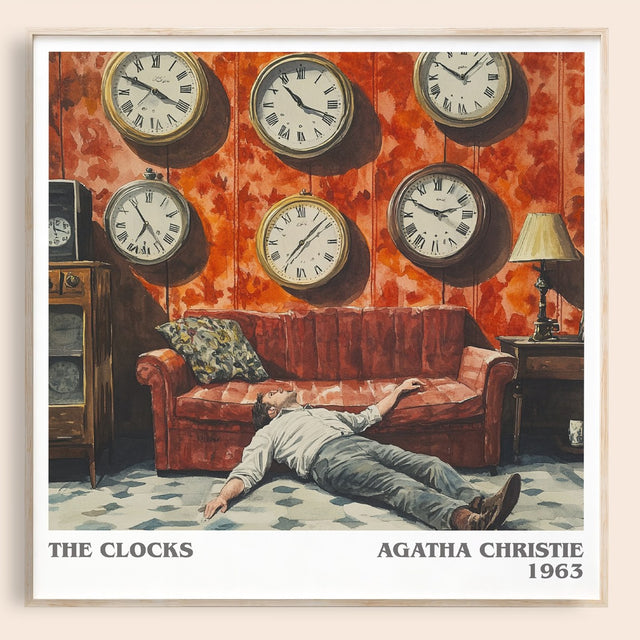 The Clocks Literary Art Print by Agatha Christie