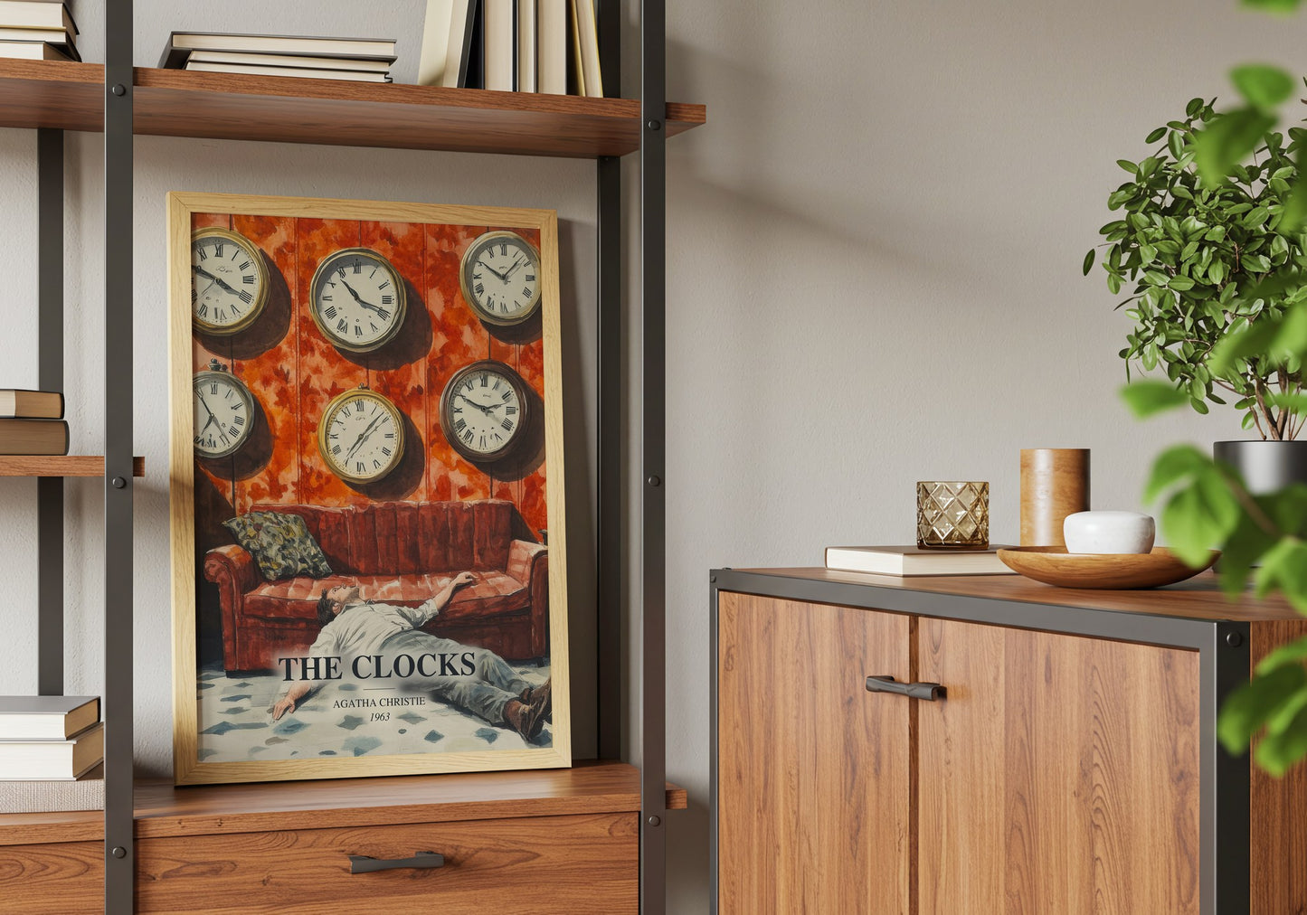 The Clocks book watercolour illustration paper finish options – matte satin gloss