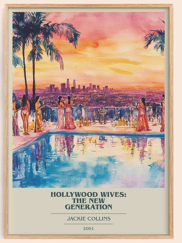 Hollywood Wives: The New Generation Book Cover Poster by J. Collins