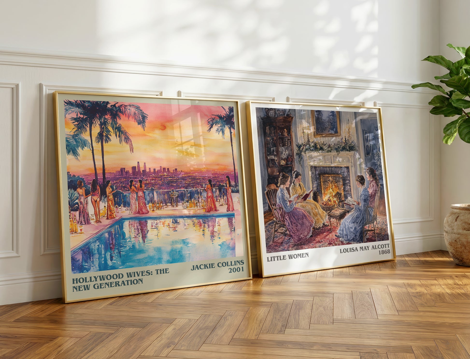 Hollywood Wives: The New Generation book poster packaging – museum-quality print rolled in protective tube
