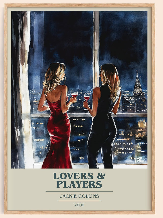 Lovers and Players Book Cover Poster by Jackie Collins