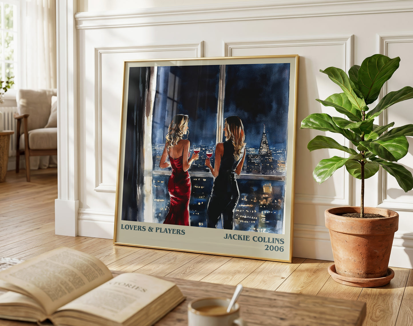 Lovers and Players literary poster paired in gallery wall – literary art prints