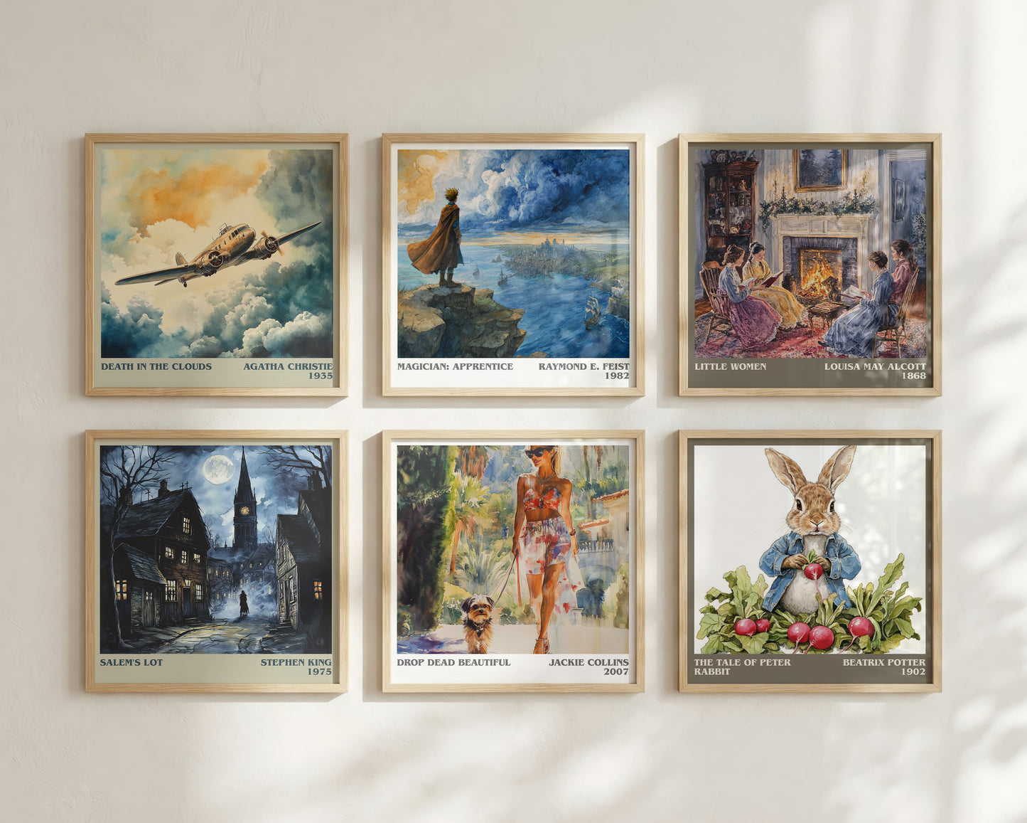 Drop Dead Beautiful literary book poster framed on wall – romance wall art