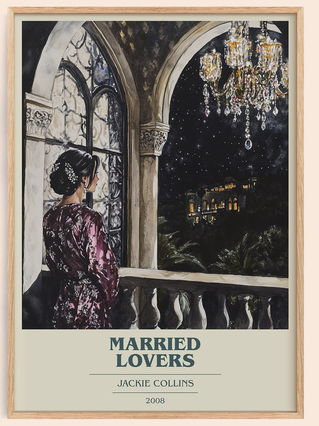 Married Lovers Book Cover Poster by Jackie Collins