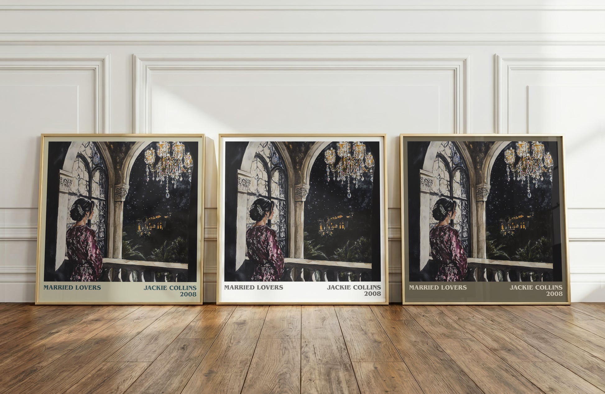 Married Lovers literary print framed by window – literary home decor