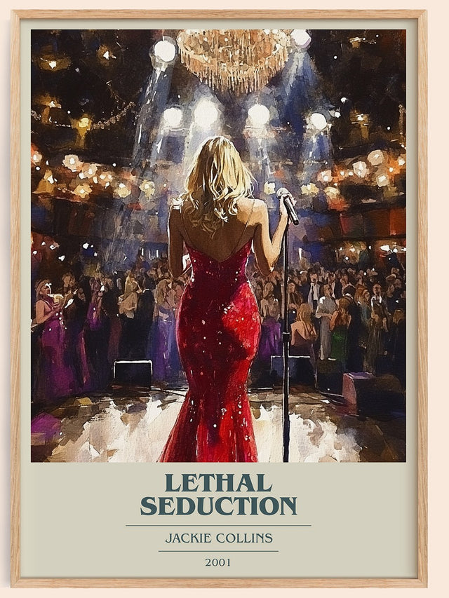Lethal Seduction Book Cover Poster by Jackie Collins