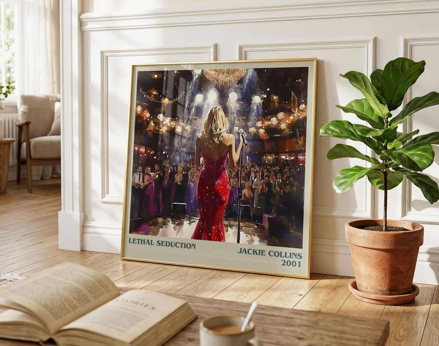 Lethal Seduction literary poster paired in gallery wall – literary art prints
