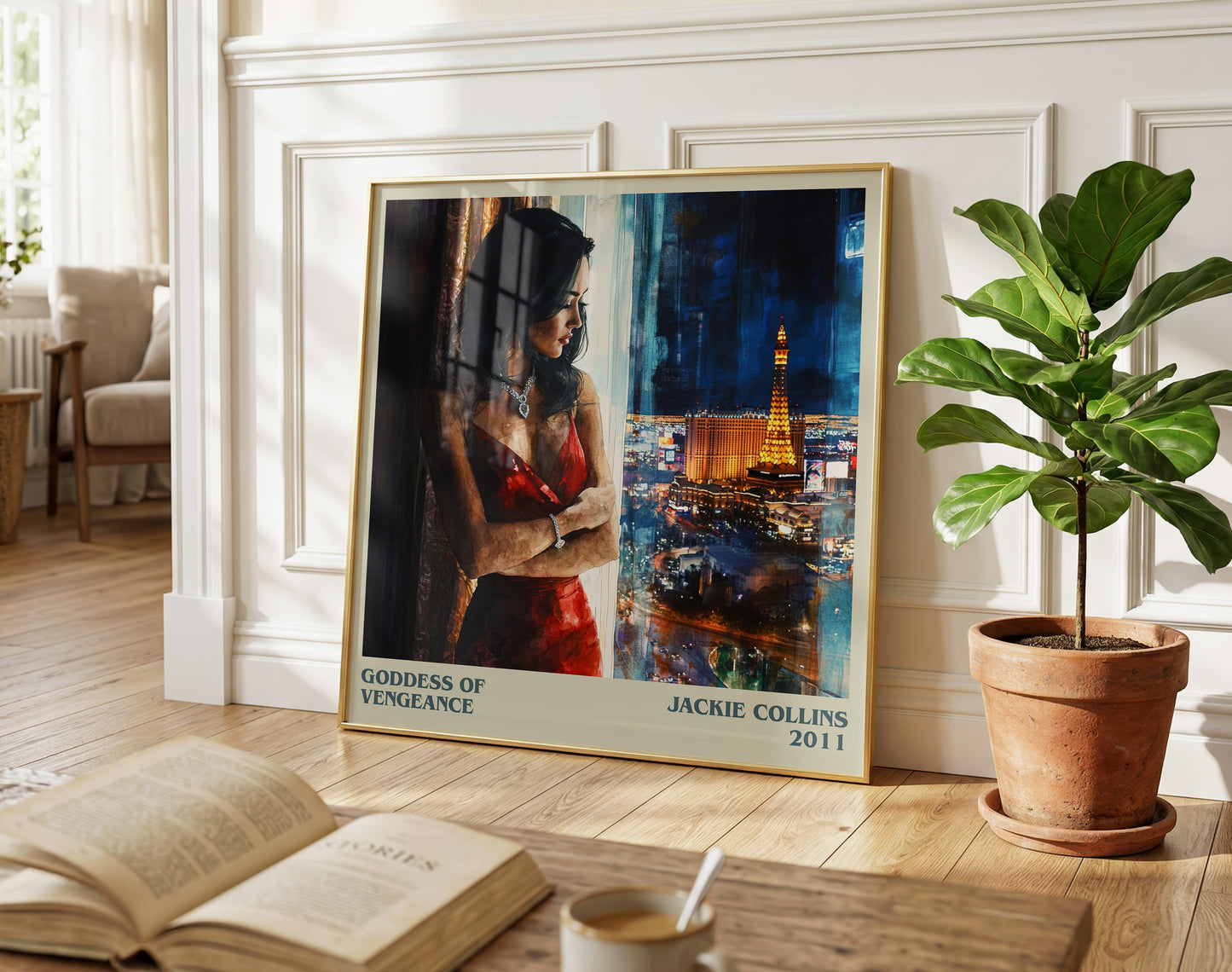 Goddess of Vengeance literary poster paired in gallery wall – literary art prints
