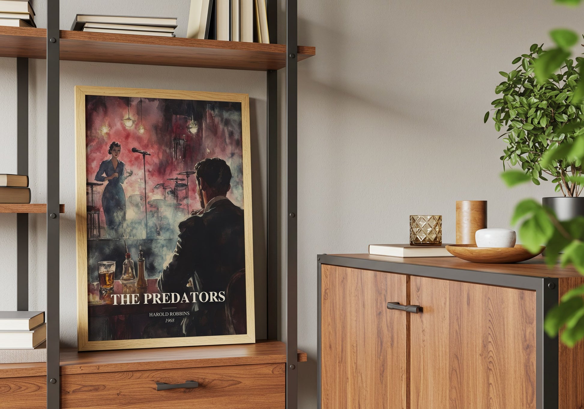 The Predators book watercolour illustration paper finish options – matte satin gloss