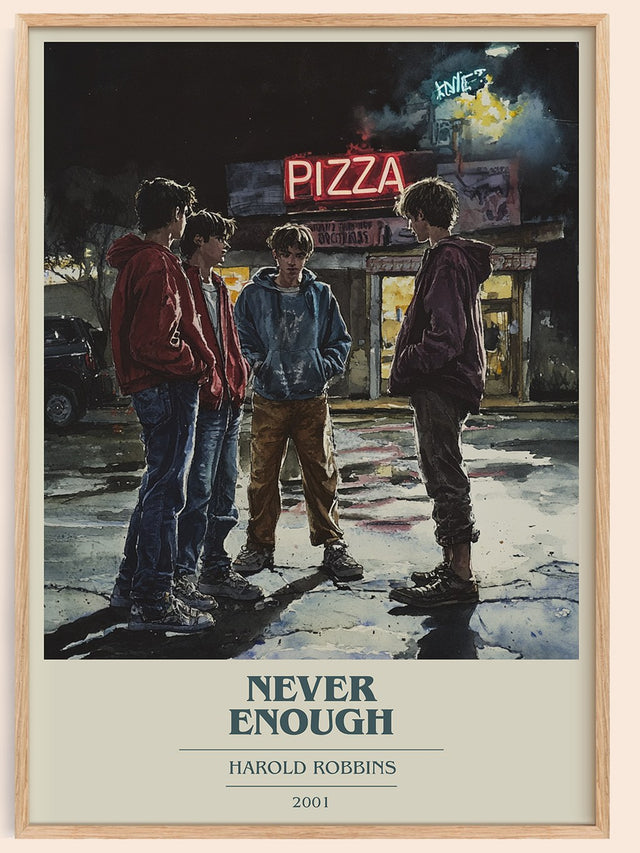 Never Enough Book Cover Poster by Harold Robbins