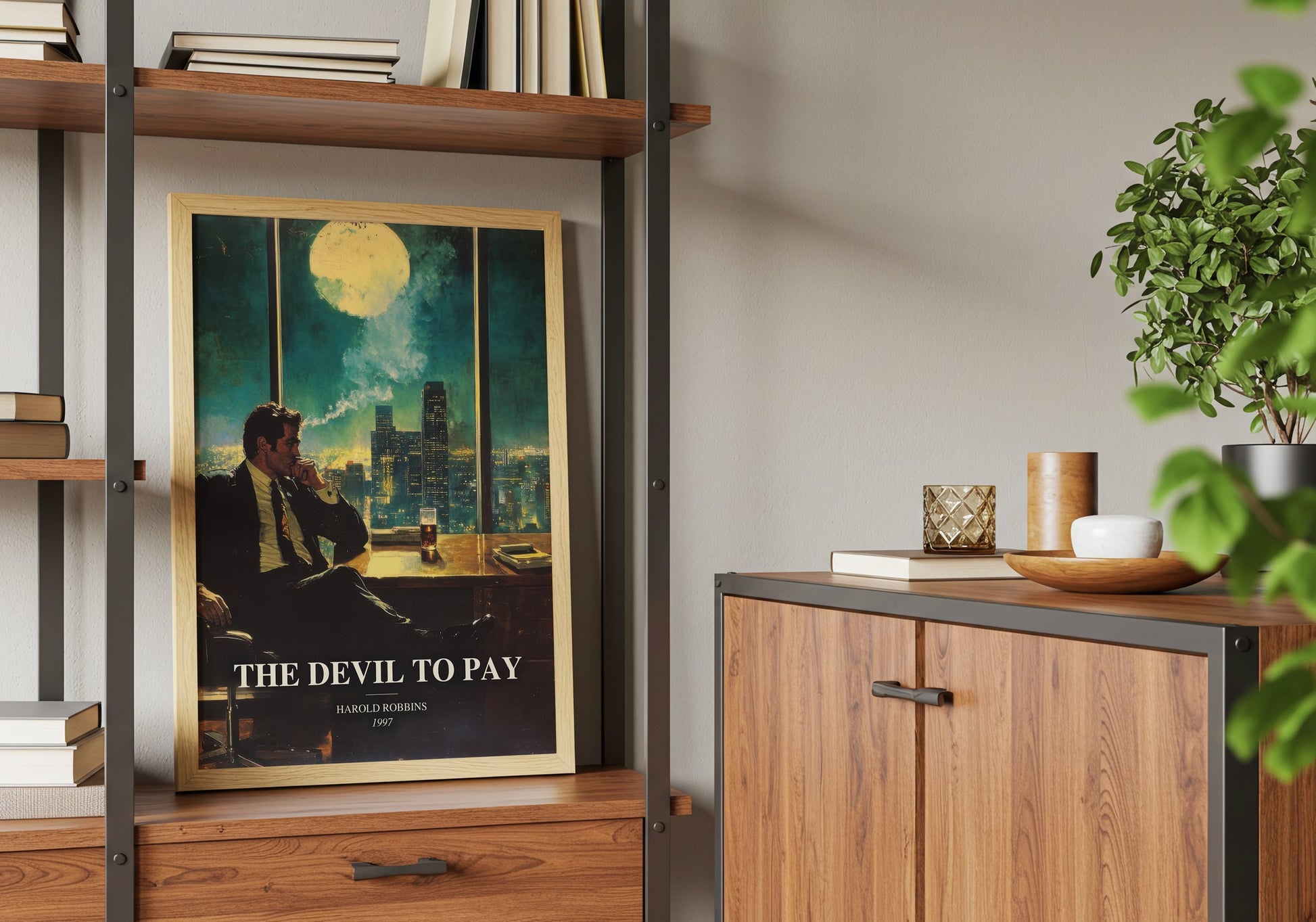 The Devil To Pay book watercolour illustration paper finish options – matte satin gloss