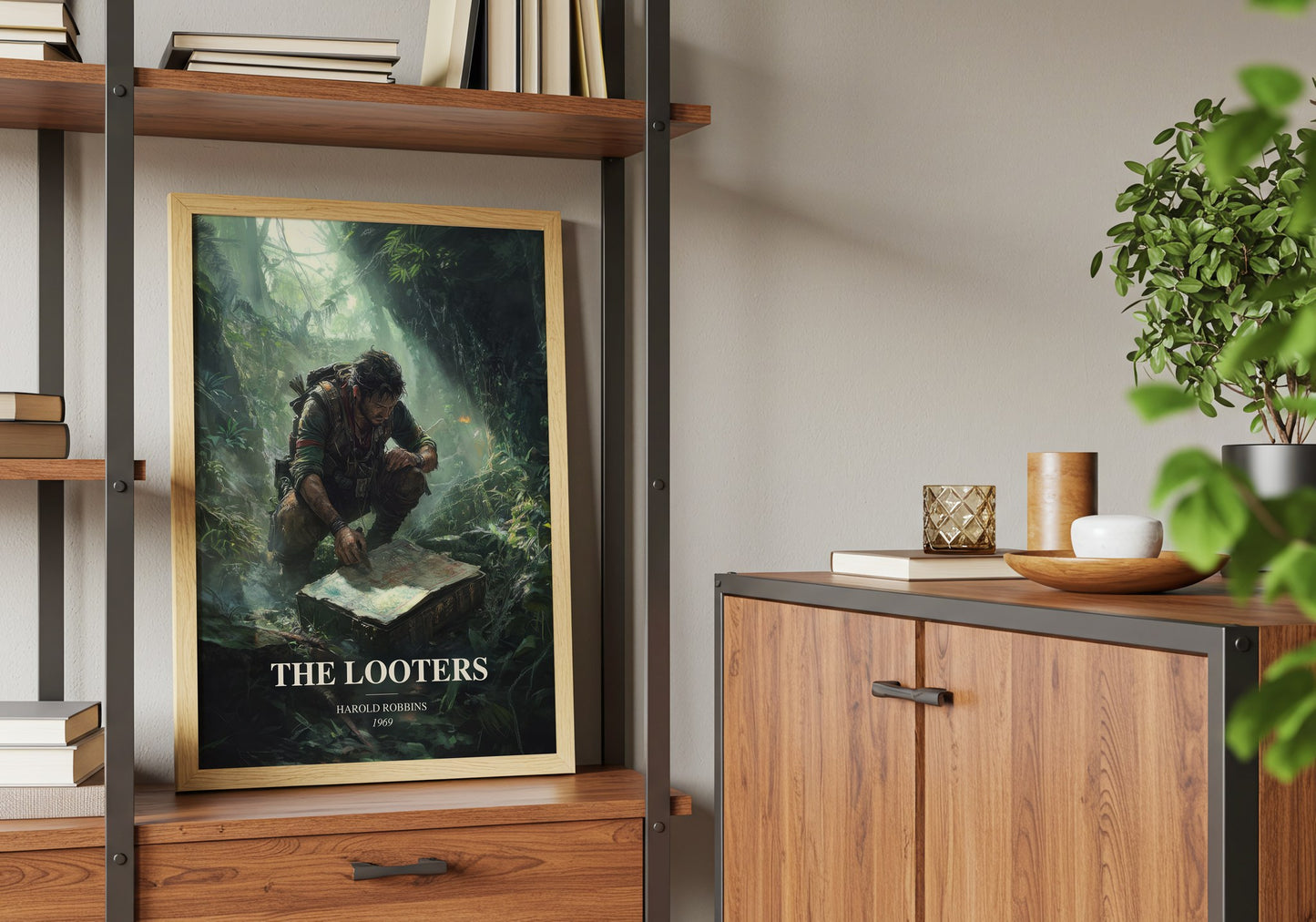 The Looters book watercolour illustration paper finish options – matte satin gloss