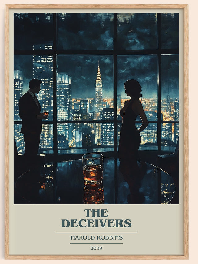 The Deceivers Book Cover Poster by Harold Robbins