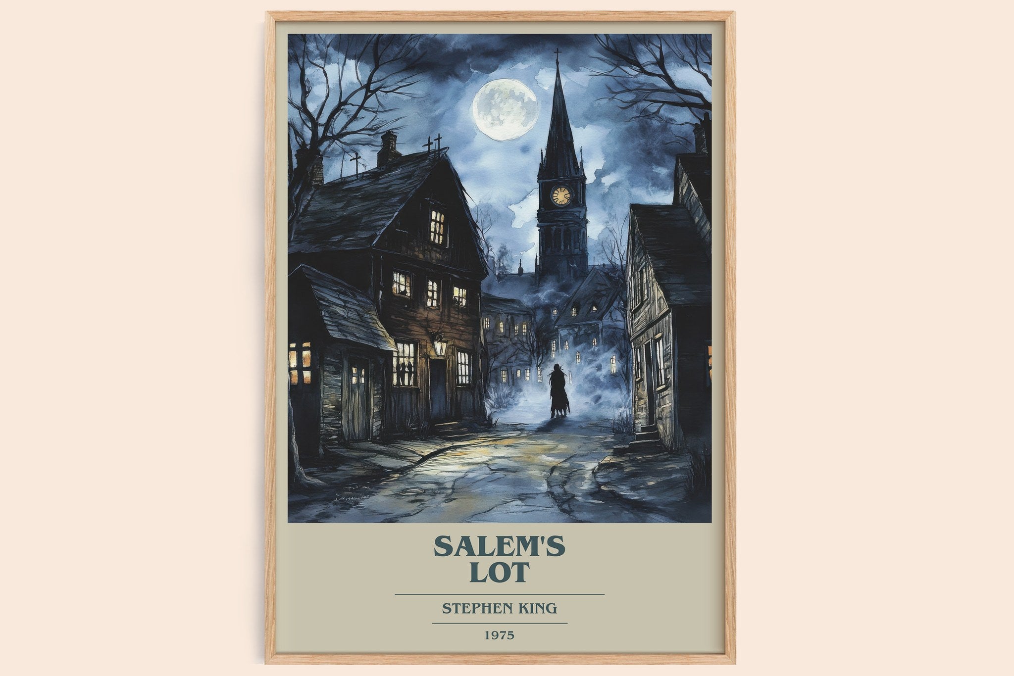 Salem's Lot Book Cover Poster by Stephen King