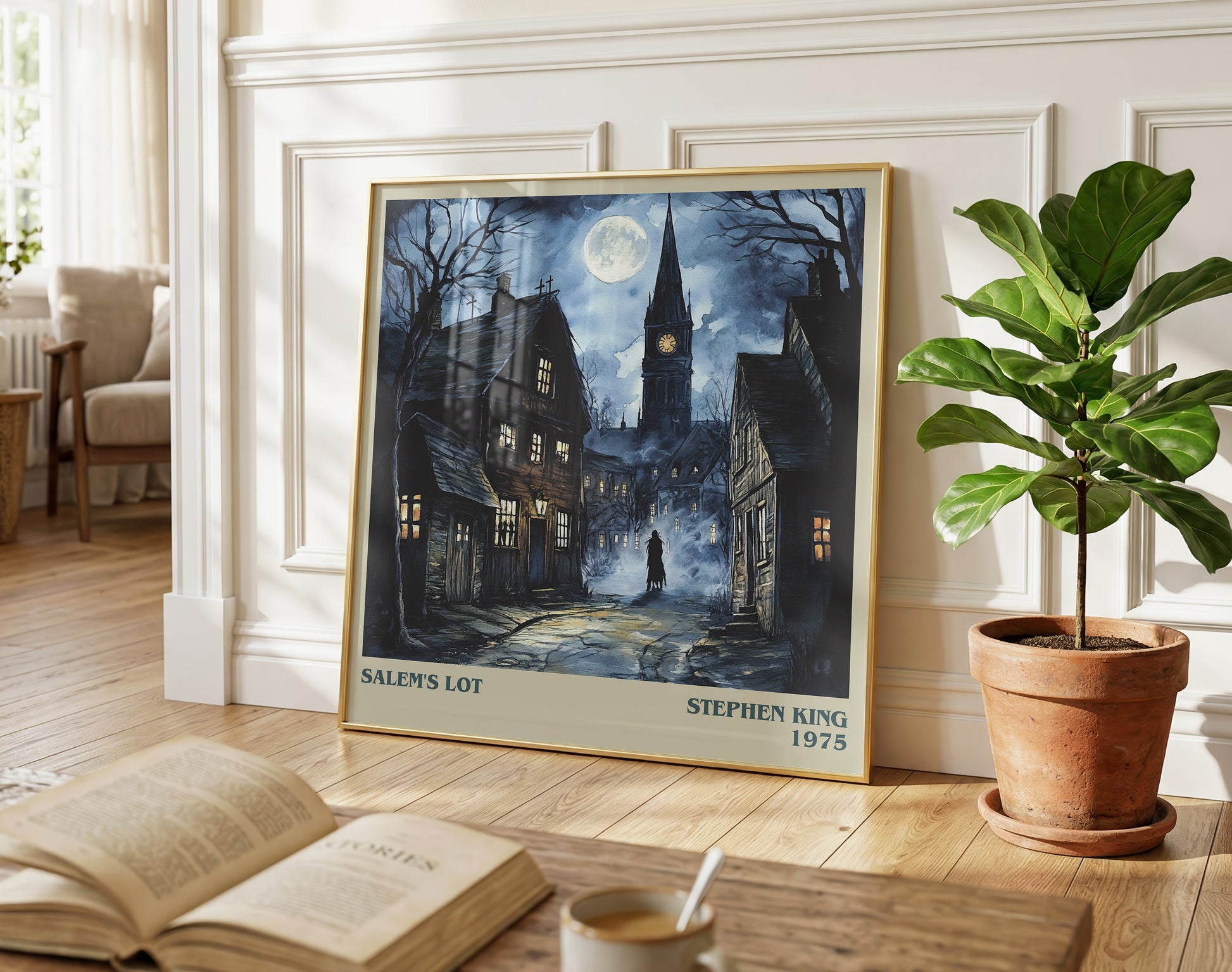 Salem's Lot literary poster paired in gallery wall – literary art prints