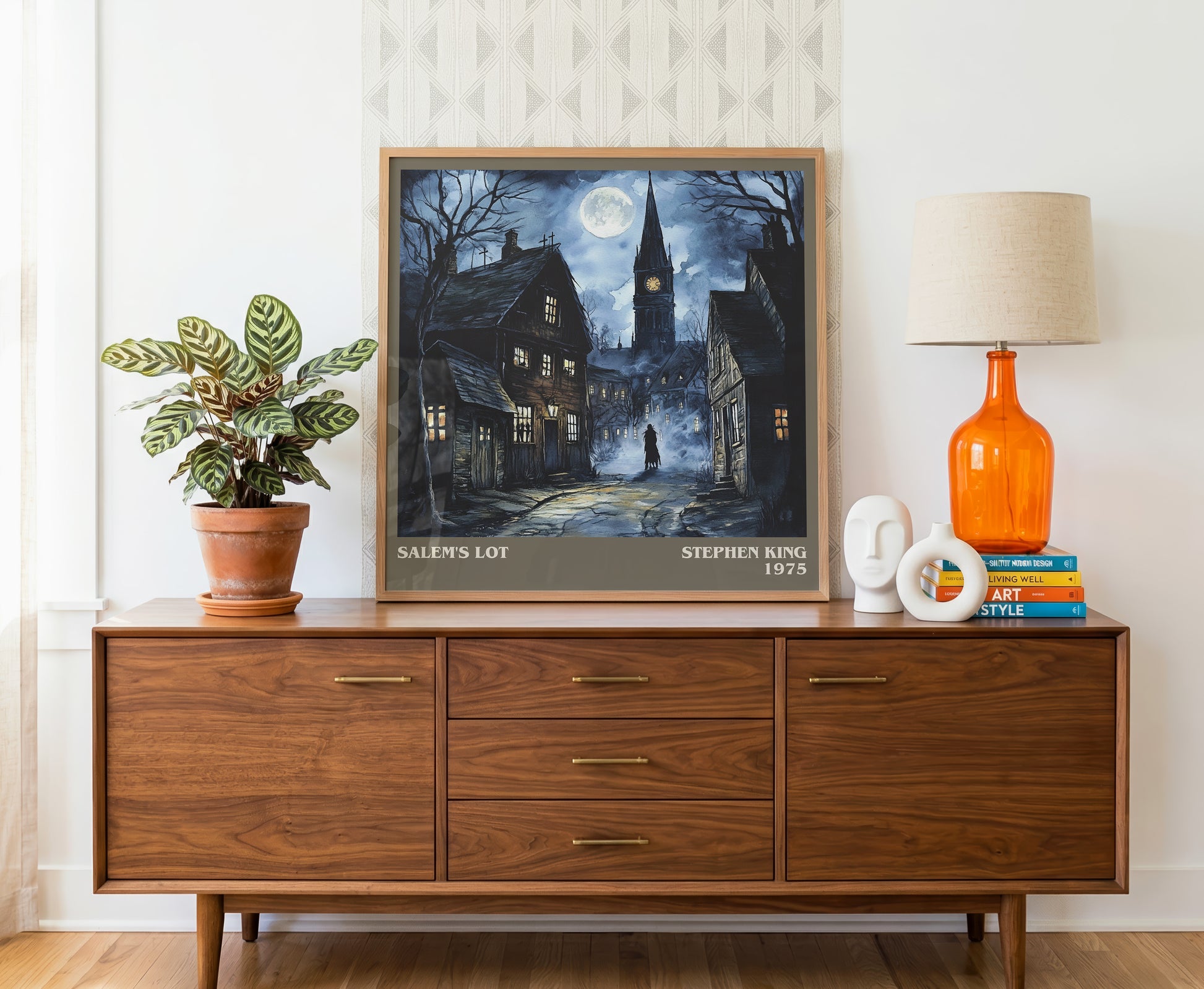 Salem's Lot literary literary print detail – Stephen King book art