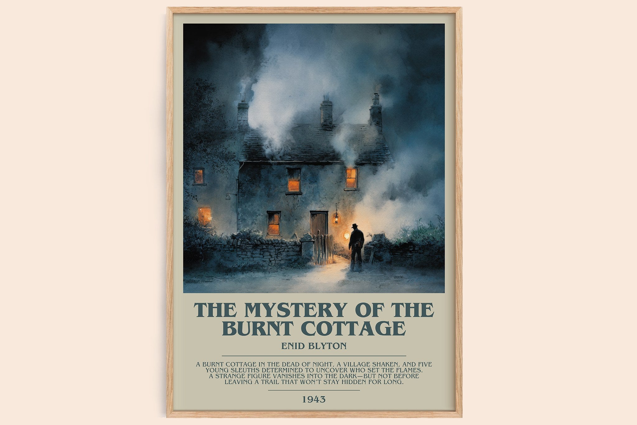 The Mystery of the Burnt Cottage Bookish Wall Art by Enid Blyton