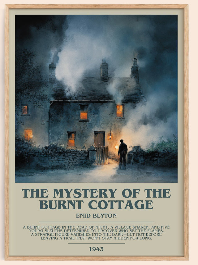 The Mystery of the Burnt Cottage Bookish Wall Art by Enid Blyton