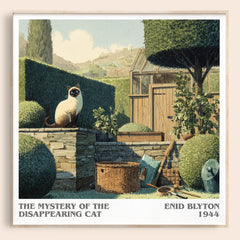 The Mystery of the Disappearing Cat Literary Art Print by Enid Blyton